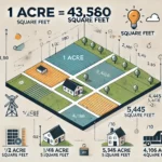 How many square feet in an acre | Free tool + chart