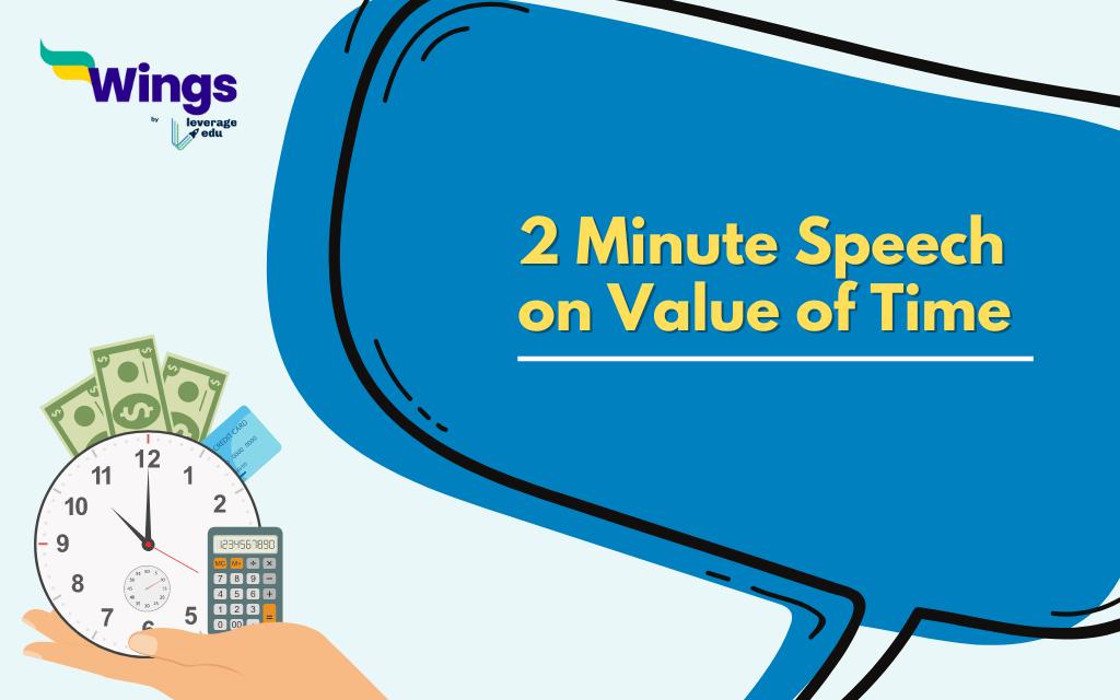 1 minute speech on value of time