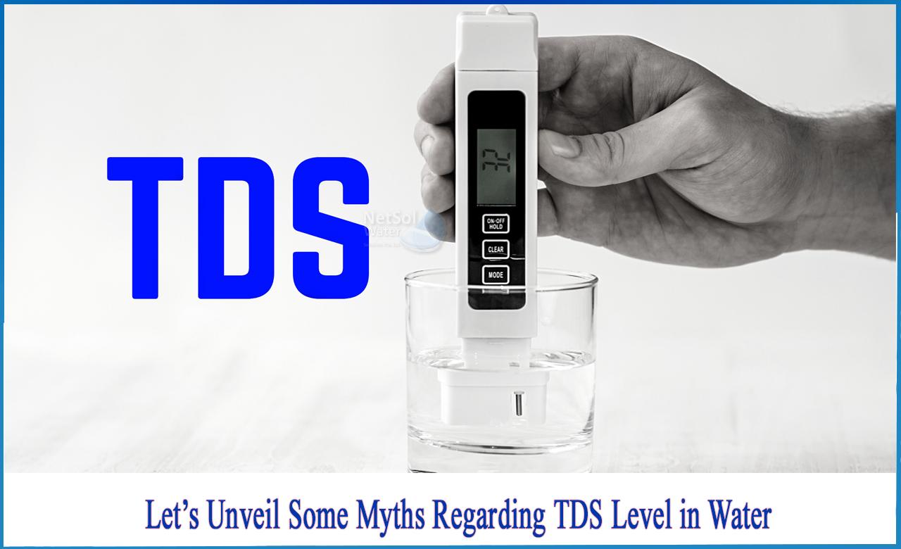 MYTH1: Is high level of TDS present in water good for drinking?